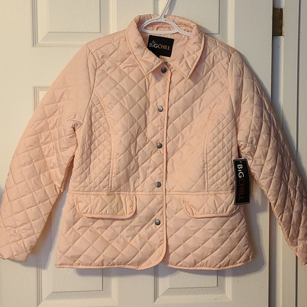 NWT Big Chill blush quilted jacket